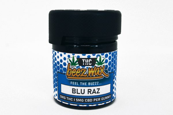 Beewax Blue-Raz-THC Gummies